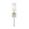 Z-Lite Mia 1 Light Wall Sconce, Brushed Nickel & White 805-1S-BN - alternate 6